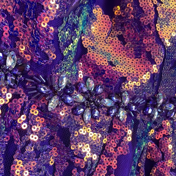 NWT ALYCE PARIS Dress Size 6 bright purple - Picture 9 of 17